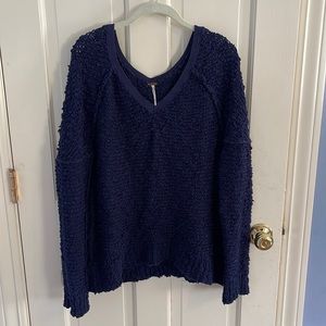 Free people navy sweater